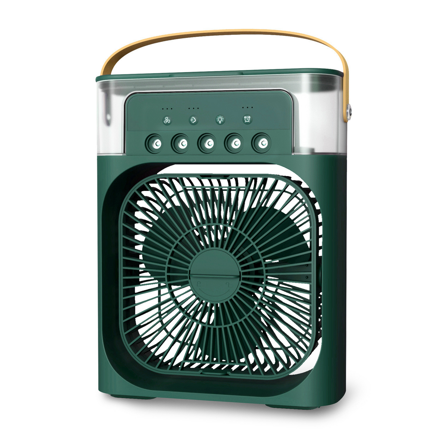 Ventilador portátil con humidificador y luz led