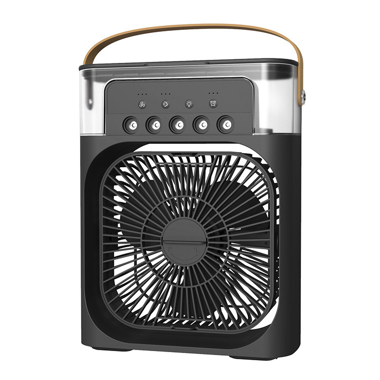 Ventilador portátil con humidificador y luz led